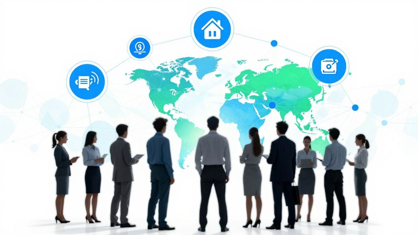 Infographic of IT managed service providers in London.