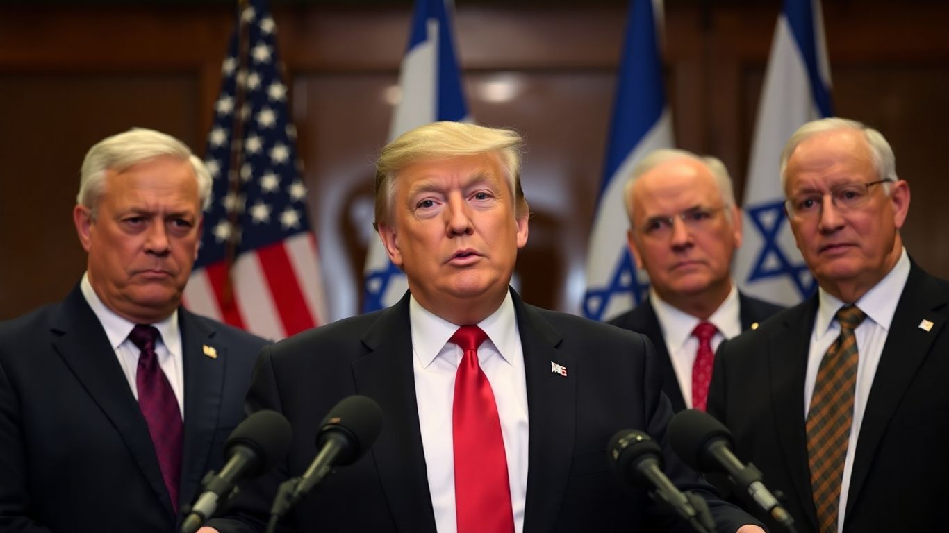 Donald Trump lors d'une conférence de presse tendue sur Gaza