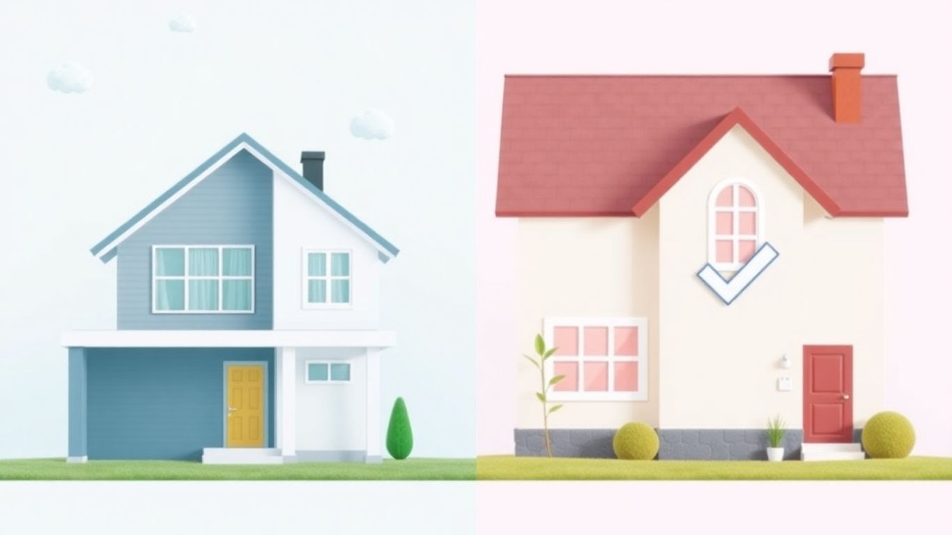 Comparación visual de seguros de hogar Mapfre y Caser.