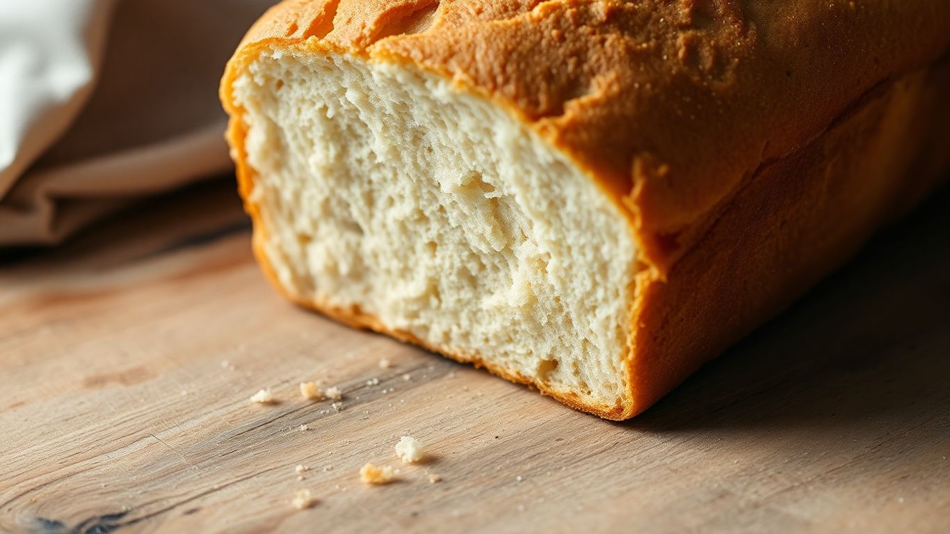 Perfectly baked gluten-free bread loaf with an airy crumb.
