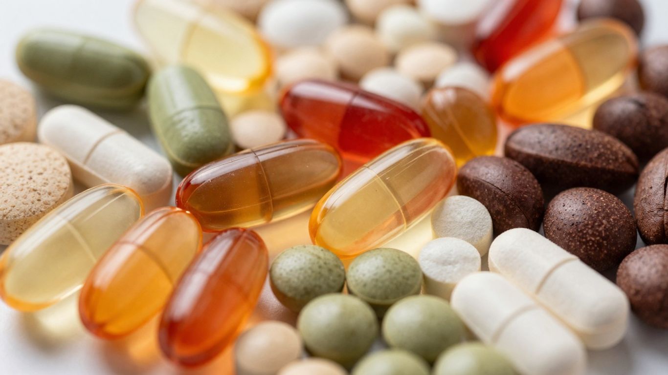 Vitamins and antioxidants for hair growth.