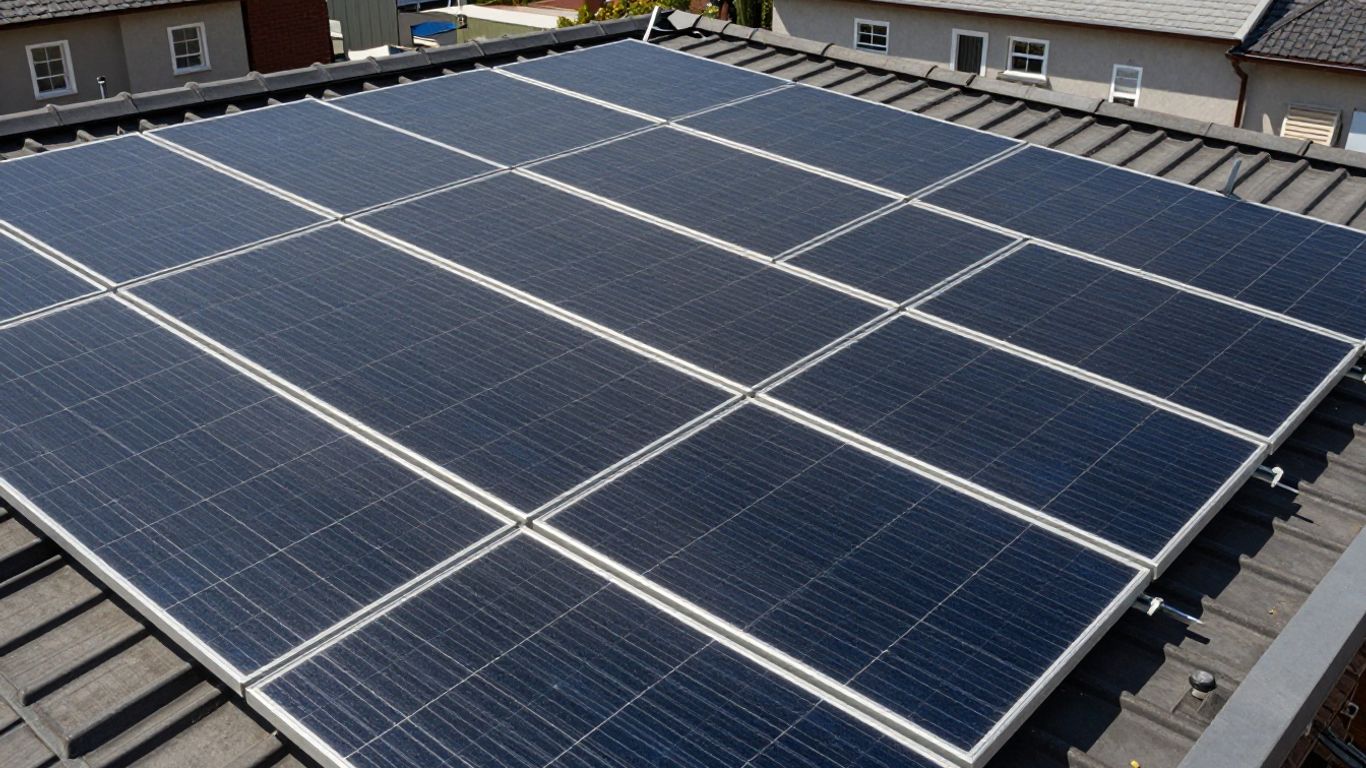 Panneaux solaires sur le toit d'une maison