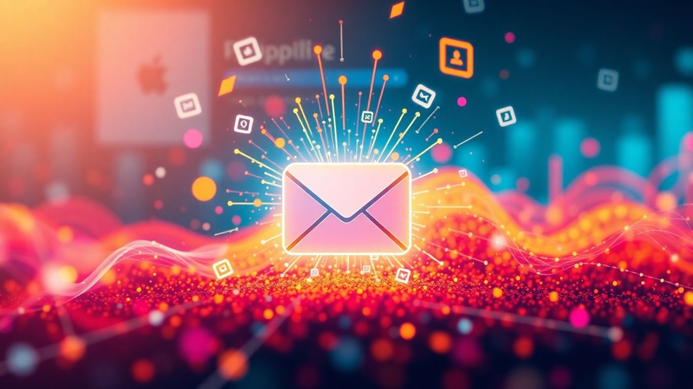 Icono de email expandiéndose con interfaz de Pipedrive.