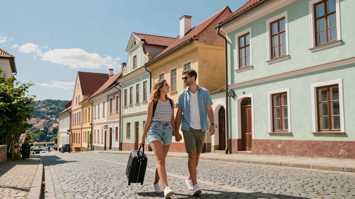 Para na weekendowym wypadzie w Europie.