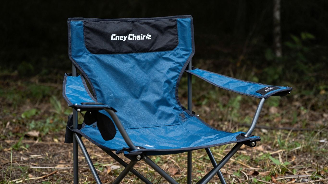 Crazy Creek folding camp seat outdoors