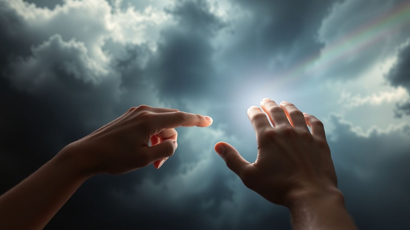 Două mâini se întâlnesc, rezolvând conflictul.