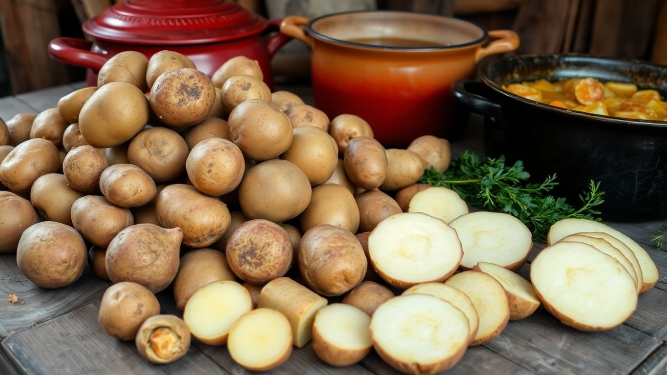 Biologische aardappelen, oven en stamppot
