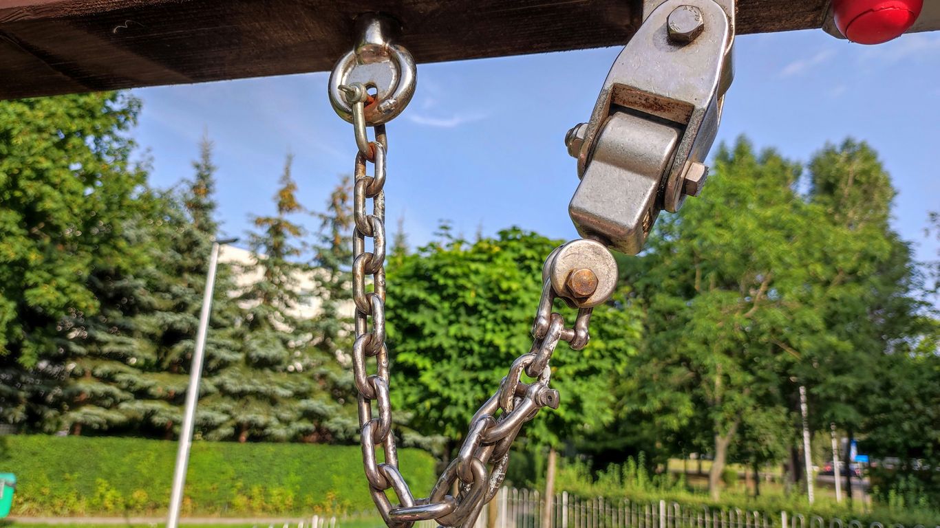 a metal object with a metal frame