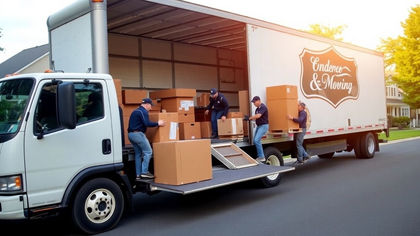 Movers loading truck in Freehold, NJ