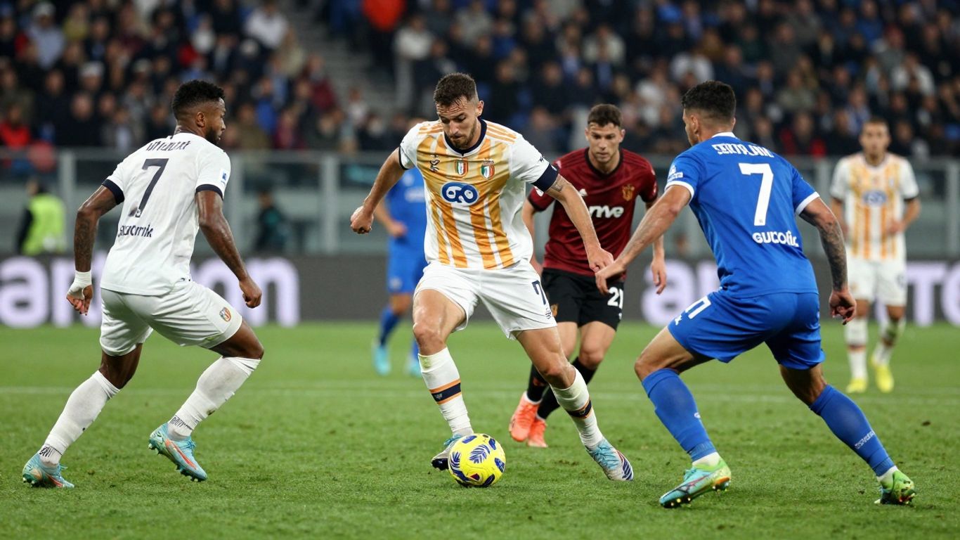 Serie A football match action on January 4, 2026.