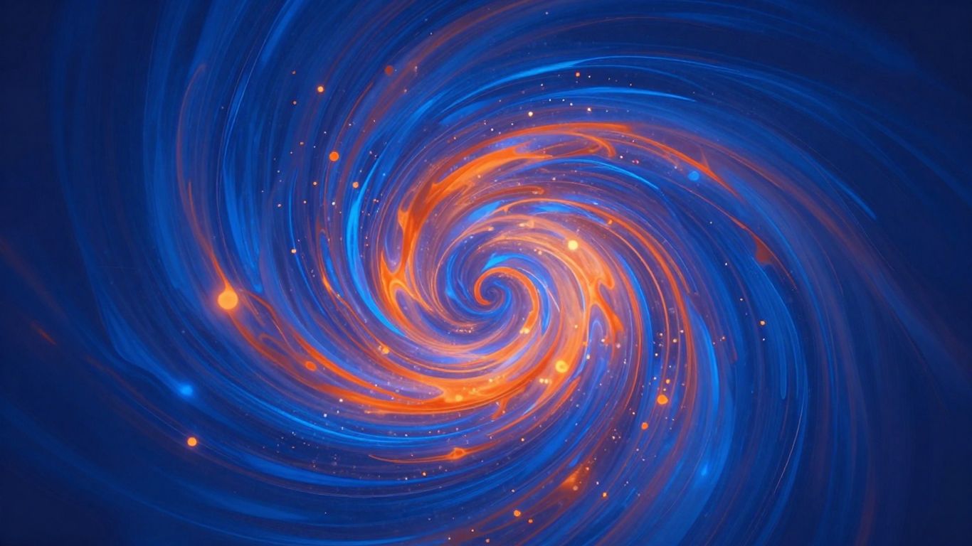Abstract digital art swirl