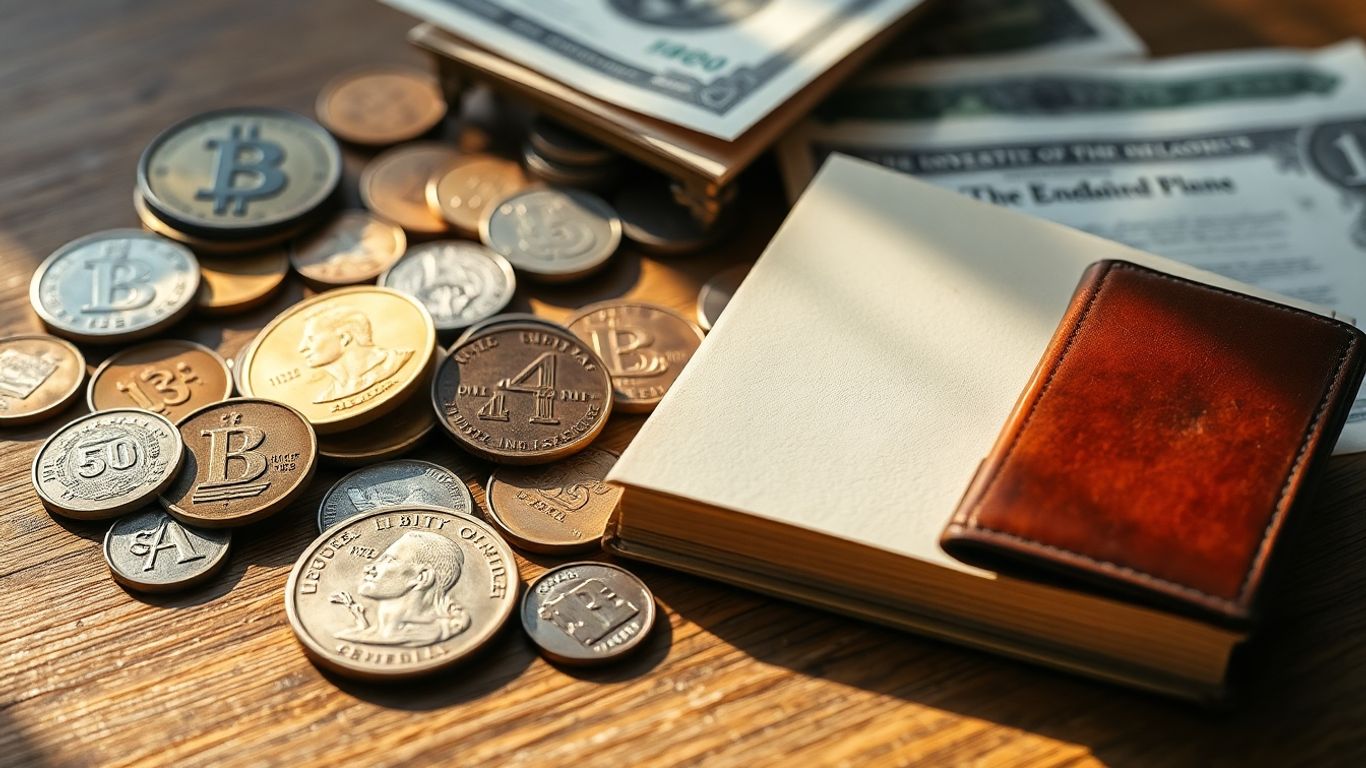 Collection of investment assets like coins and certificates.