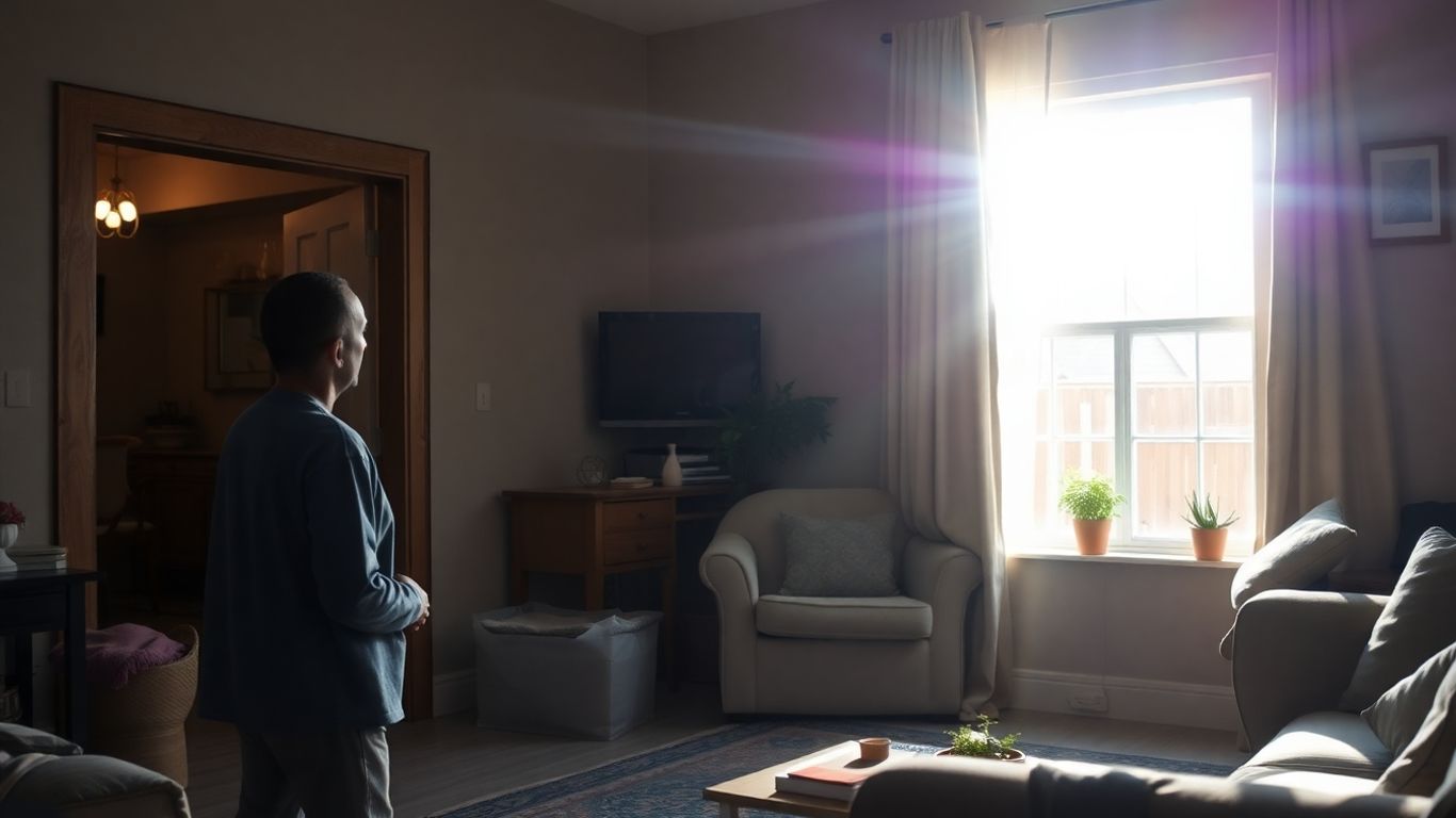 Person finding a new home after homelessness.