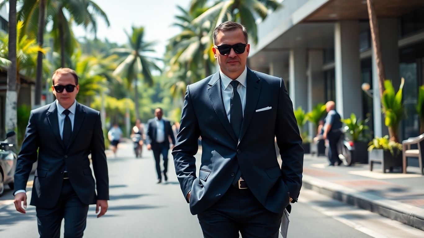 VIP security detail in Bali