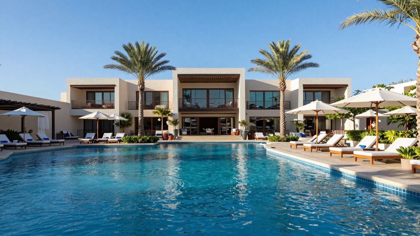 Breathless Cabo San Lucas Resort & Spa pool with loungers.