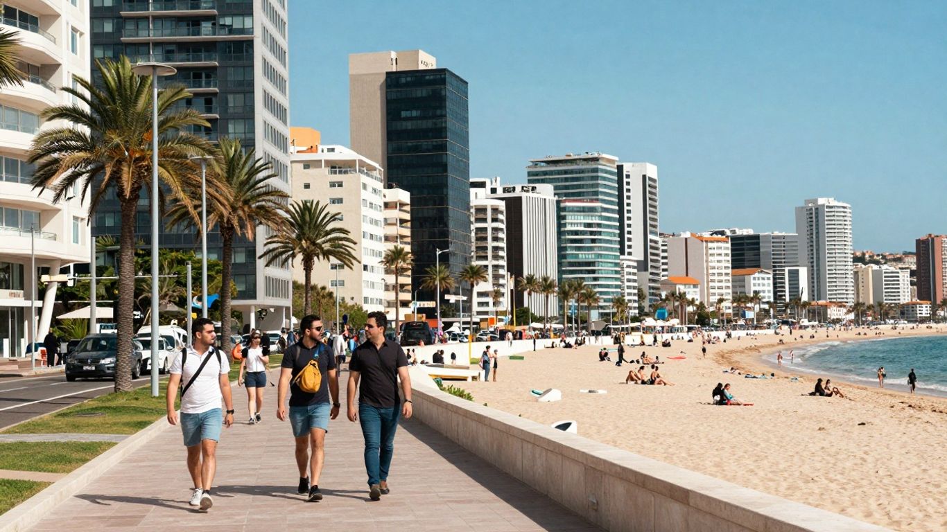 Expats enjoying city life and coastal towns.