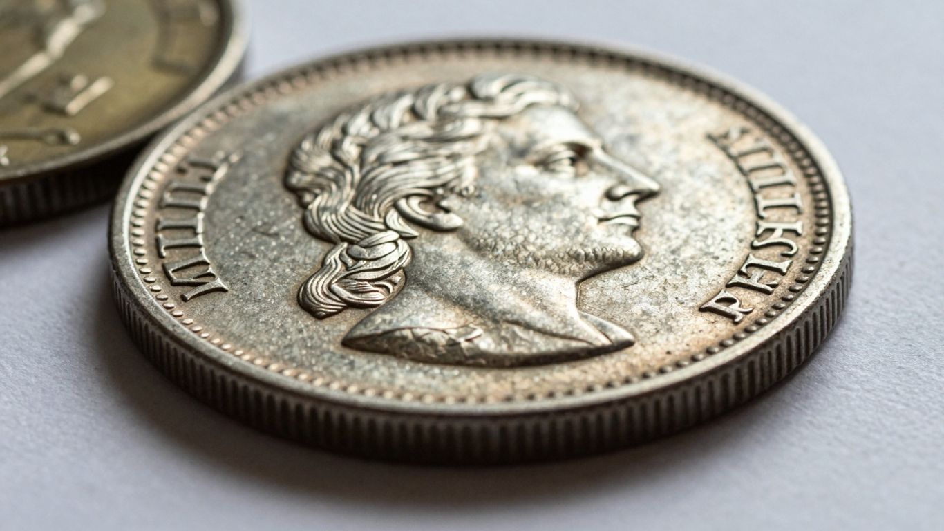 Close-up of a detailed numismatic coin.