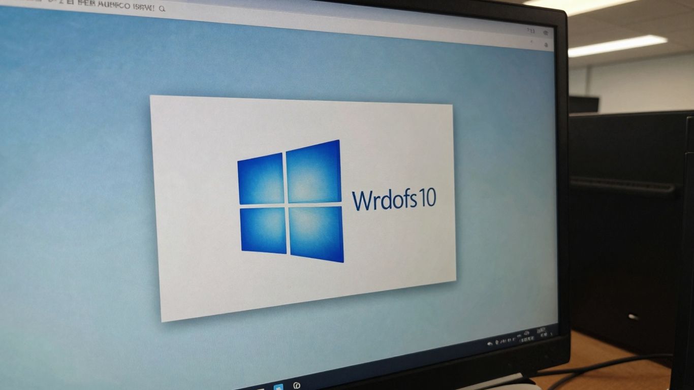 Pantalla con el logo de Windows 10.
