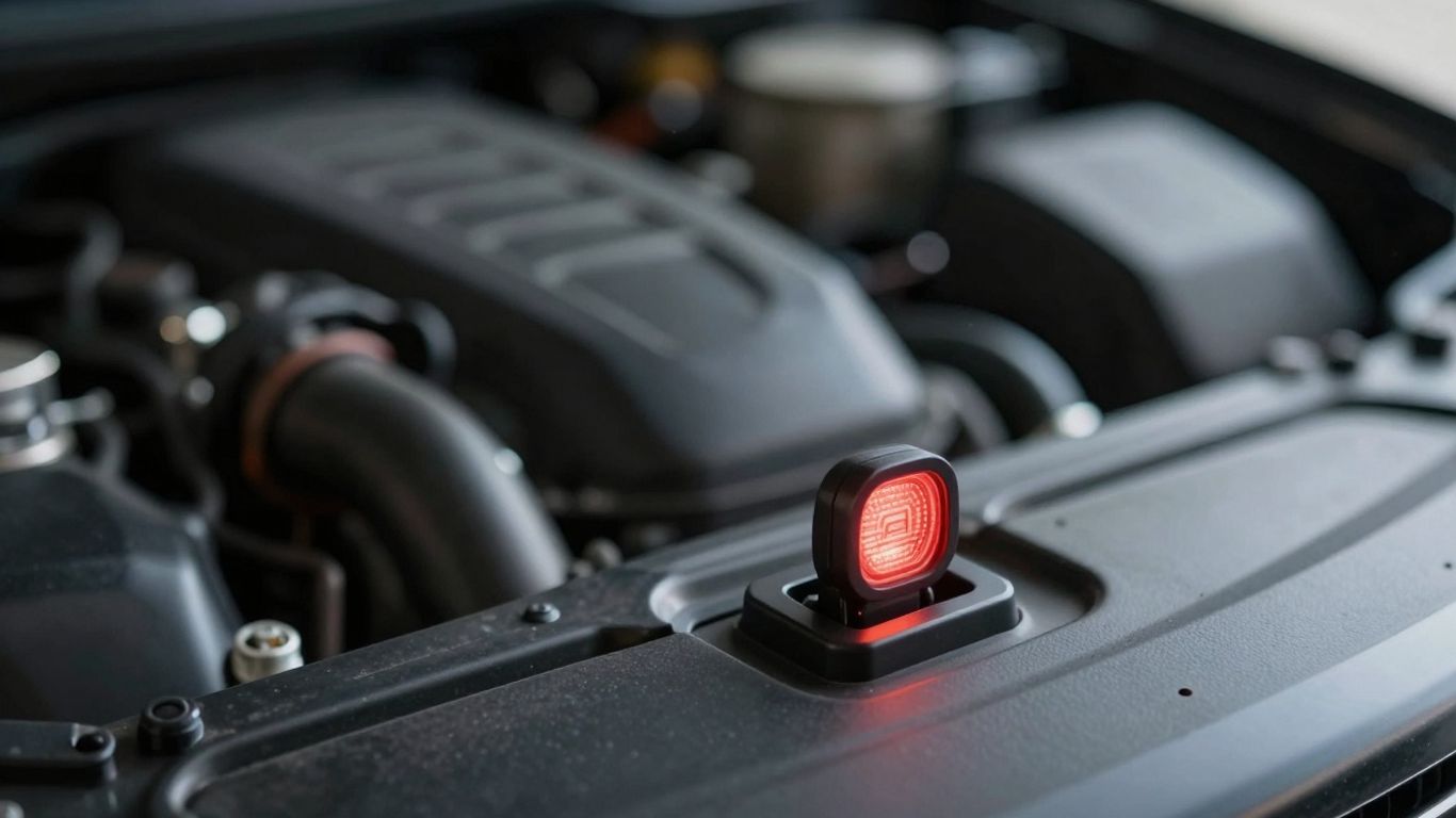 Luz da injeção acesa no painel do carro.