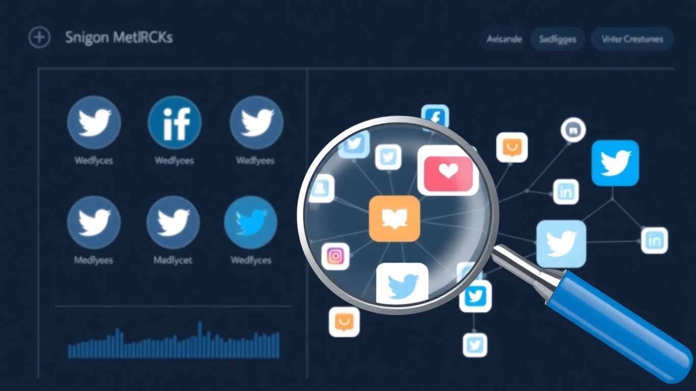 BrandMentions social media listening tool interface with icons.