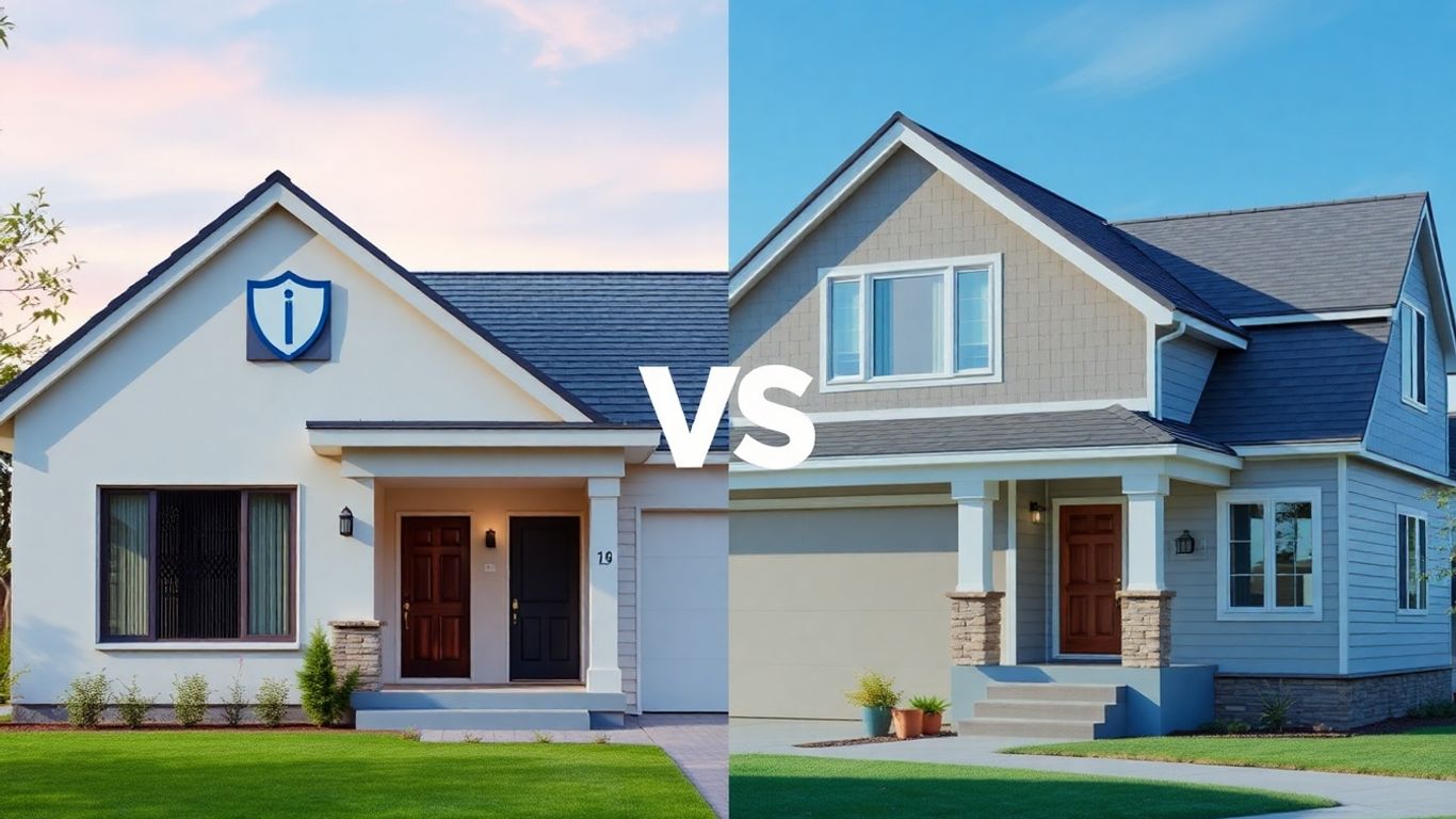 Comparación visual de seguros de hogar: Tuio vs Segurcaixa Adeslas.