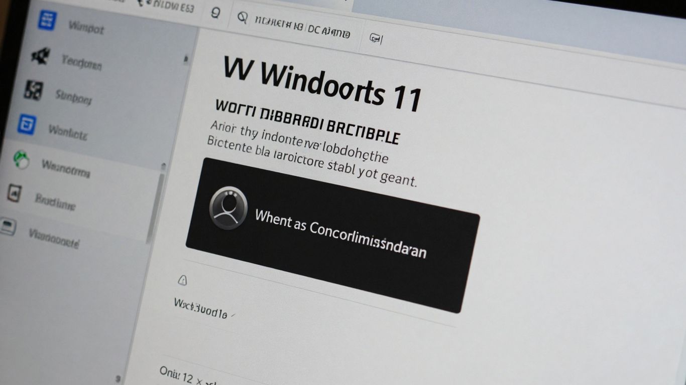Licencia de Windows 11 en pantalla de computadora.