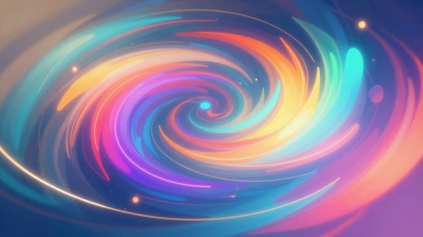 Abstract AI-generated image with vibrant colors and shapes.