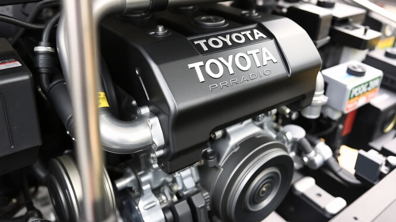 Toyota Prado engine close-up