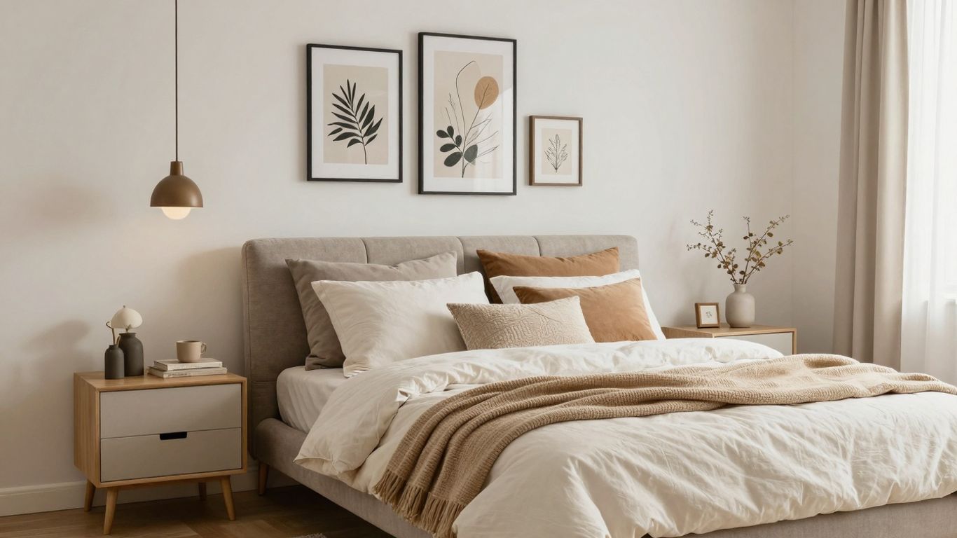 Cosy bedroom and living room decor with character and charm.