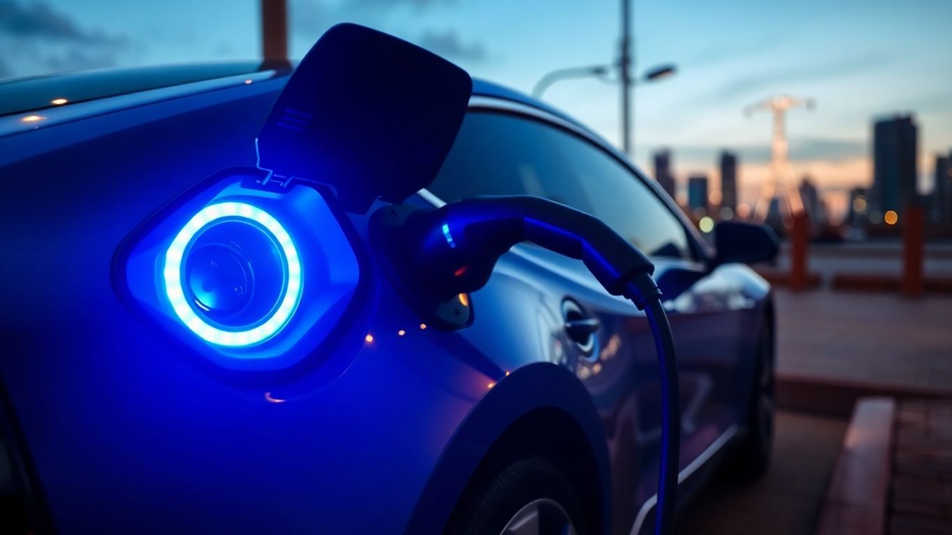 Electric vehicle charging with 800-volt architecture.