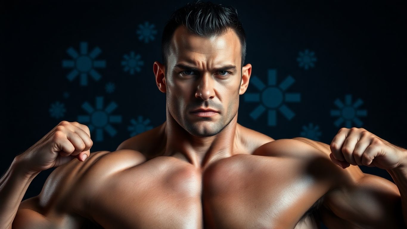 Bodybuilder optimizing performance and managing side effects