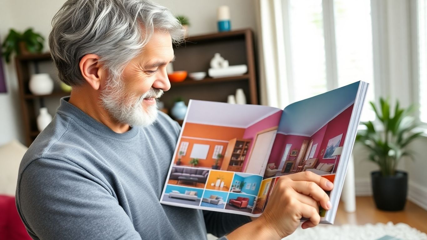 Homeowner reviews colorful interior painting portfolio