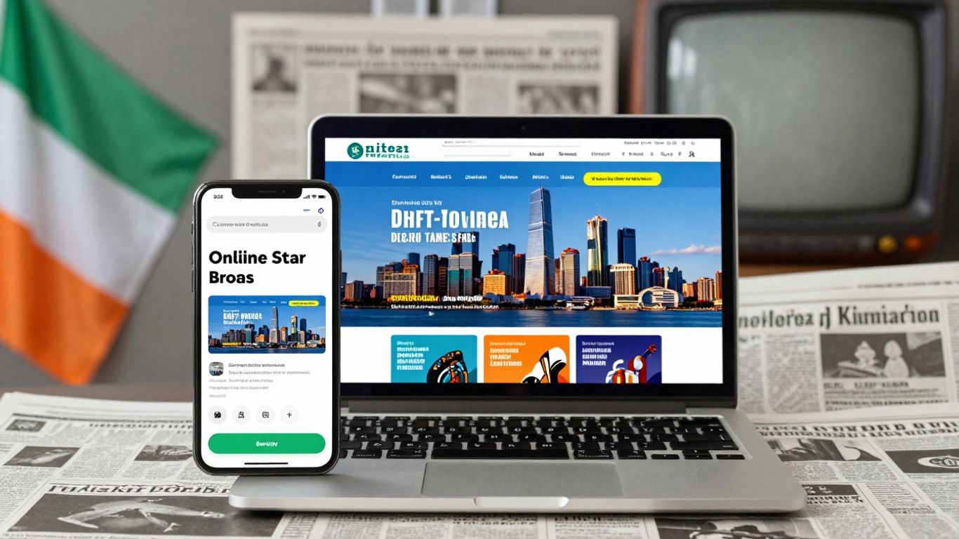 Online ads versus print and TV ads in Ireland.