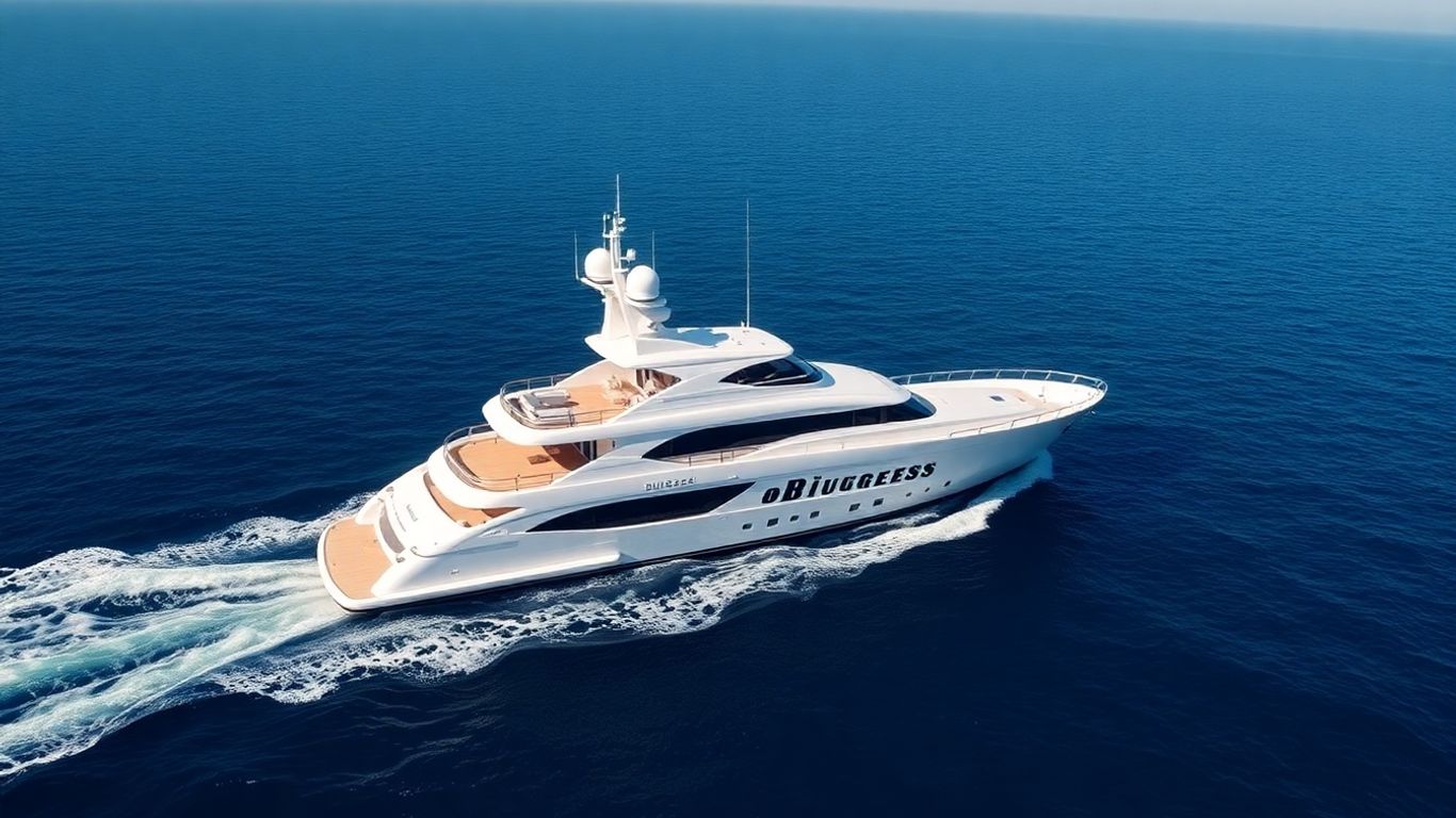 Sleek Burgess yacht on a sunny ocean
