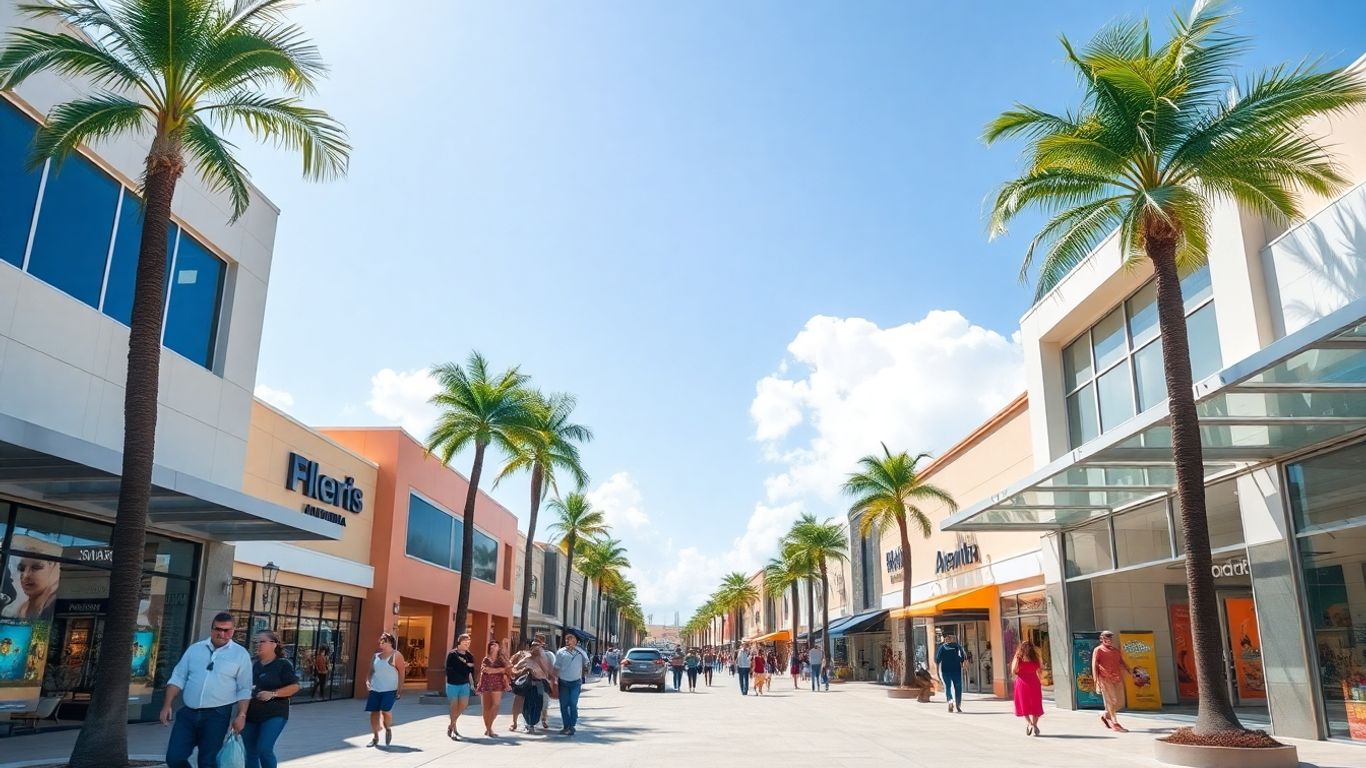 Aventura, Florida shopping scene