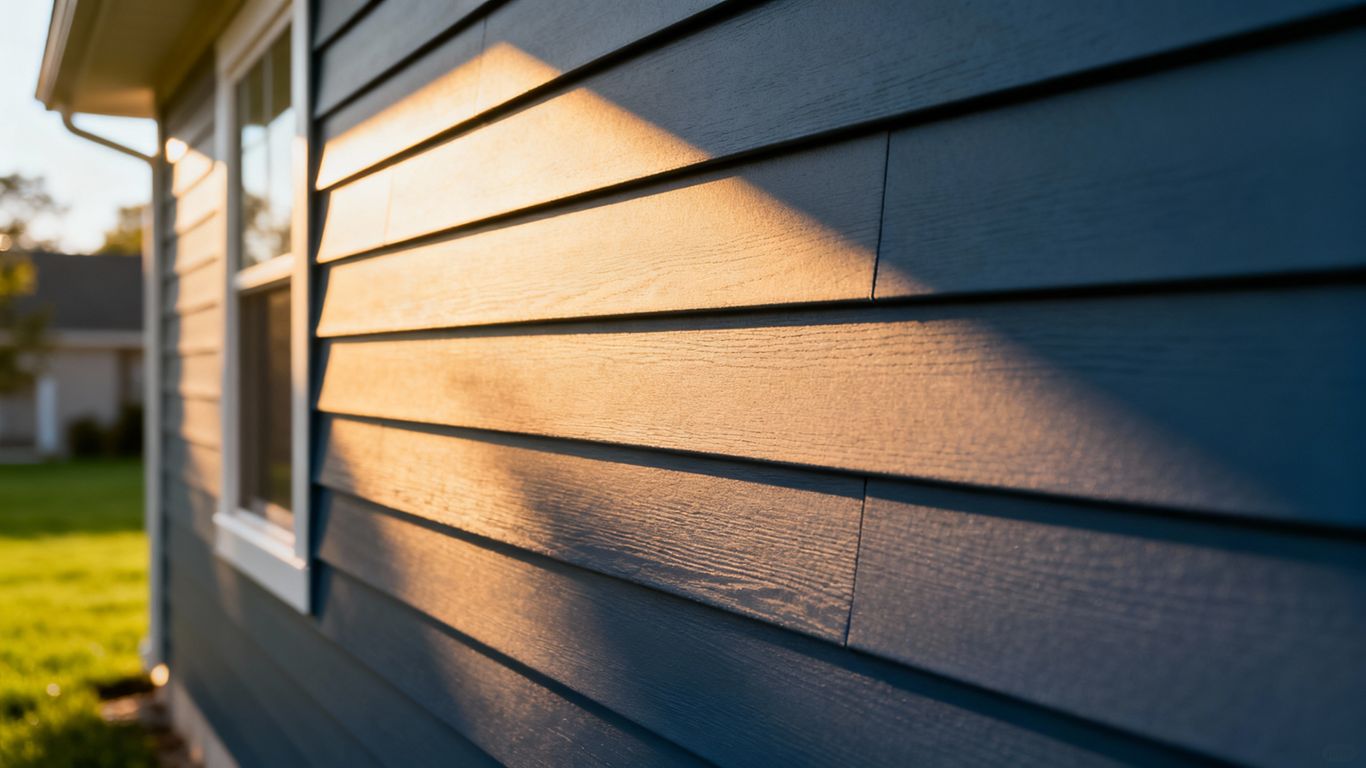 House with new energy-efficient siding