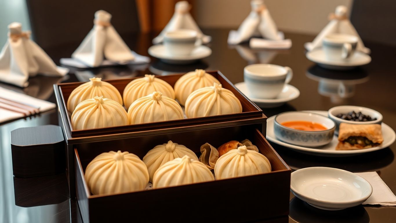 ซาลาเปาอบร้อนในกล่อง snack box สำหรับงานประชุม