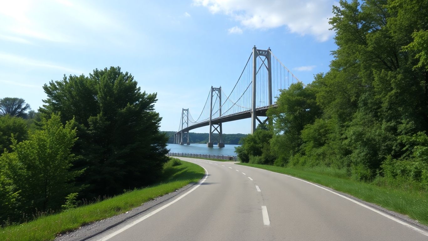 Bridge and road symbolizing infrastructure resilience.