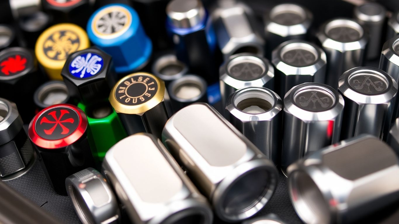 Tire valve caps and lug nut covers