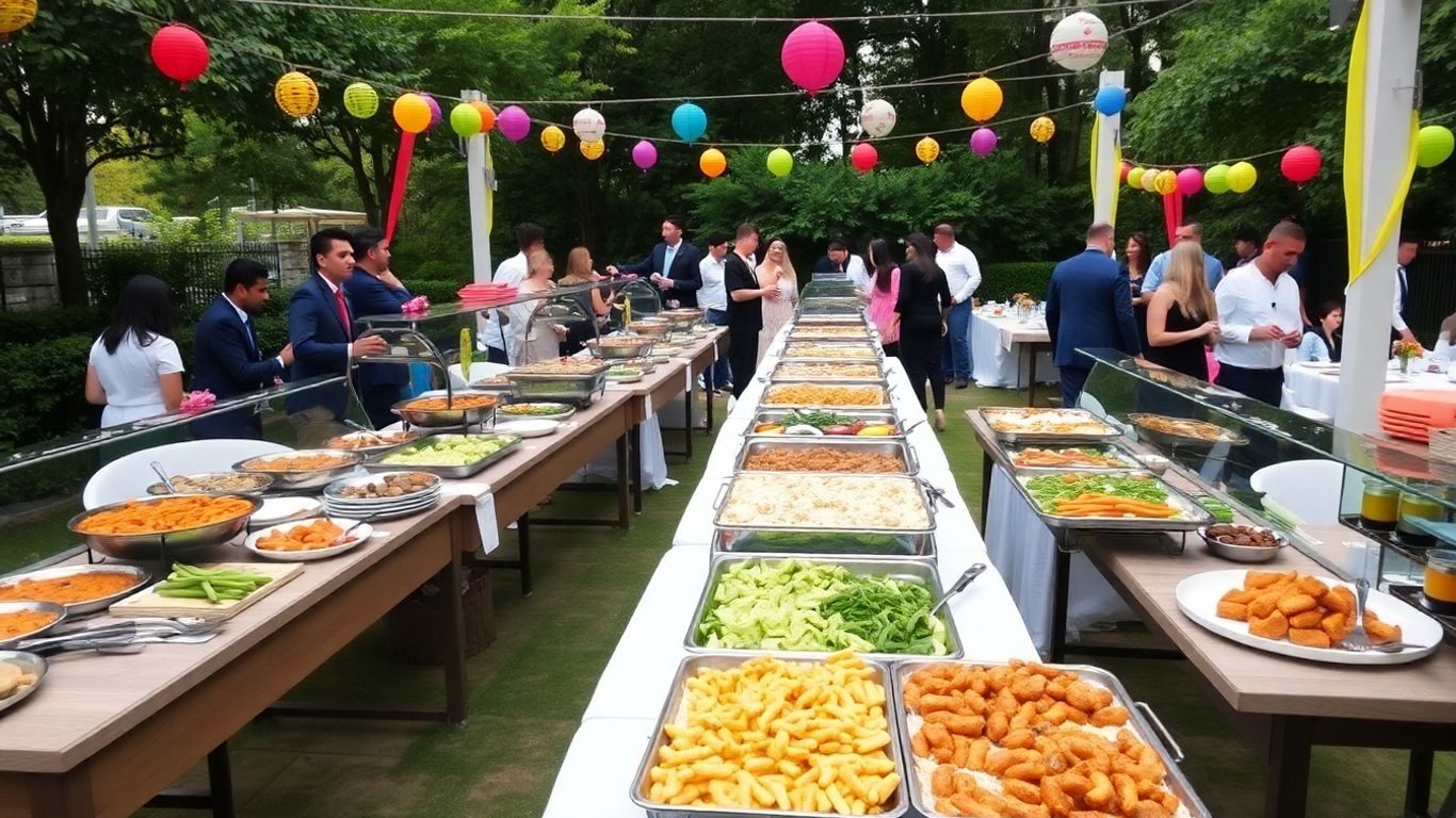 บริการจัดเลี้ยงบุฟเฟ่ต์นอกสถานที่ อาหารอร่อย บรรยากาศดี