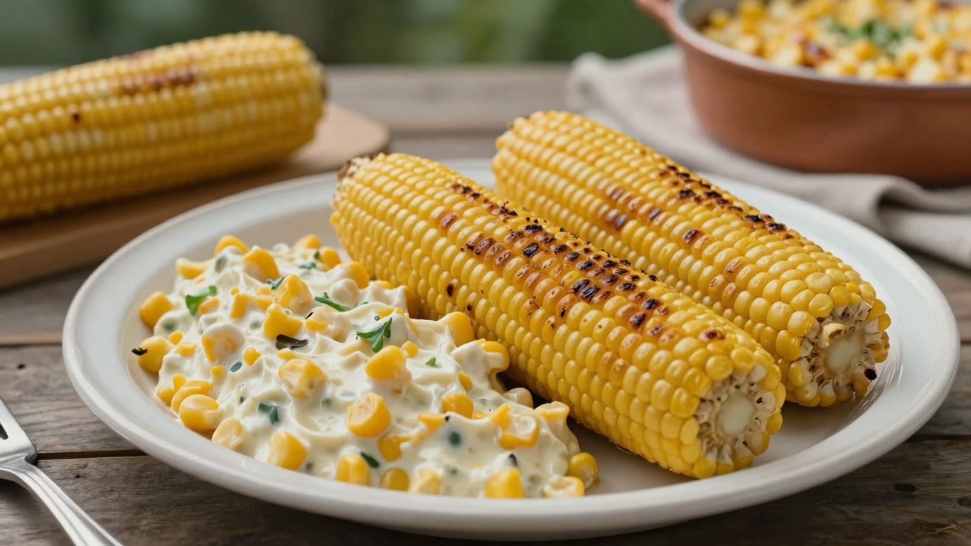 Corn side dishes at a BBQ.