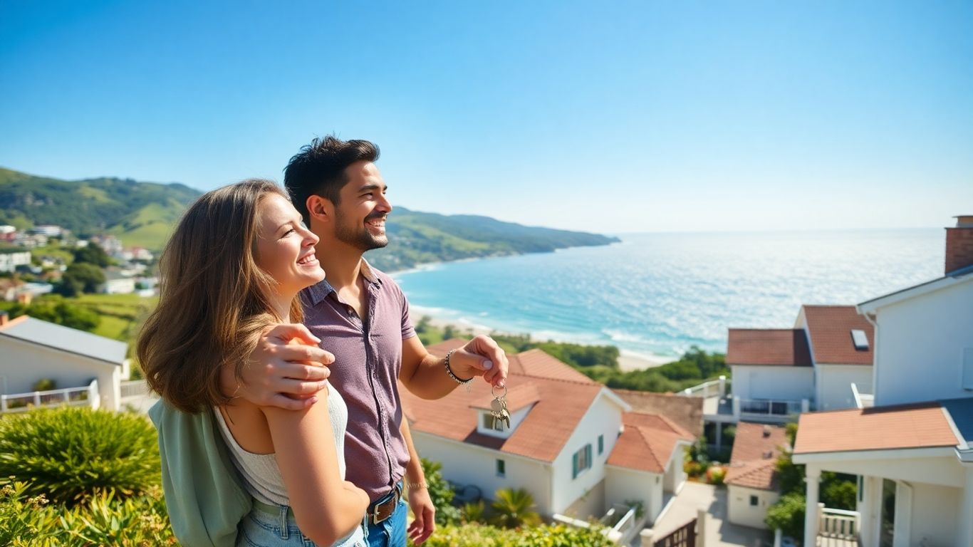 Affordable houses in a scenic English-speaking country.