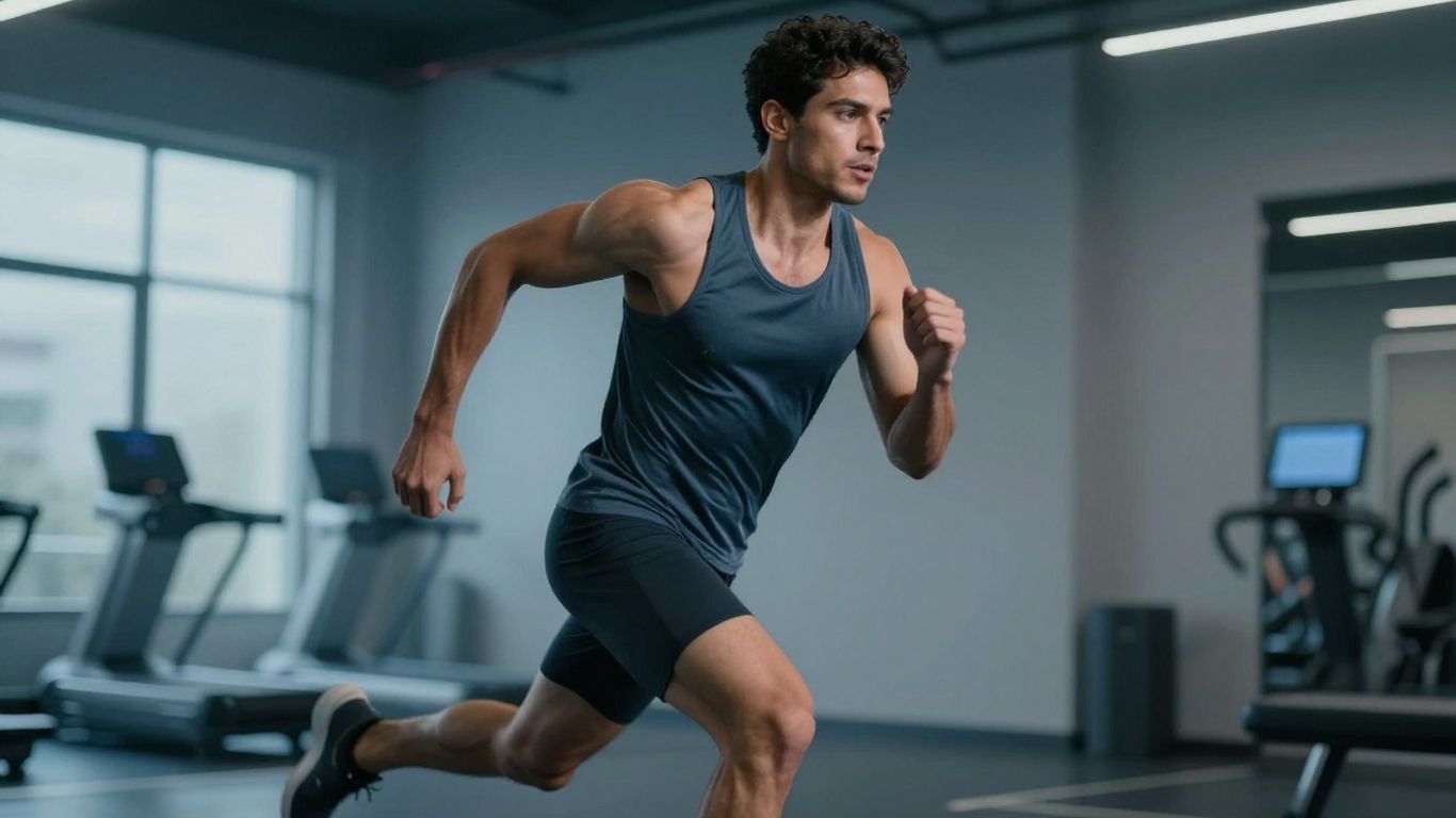 Athlete achieving peak physical performance with Bemer PEMF therapy.