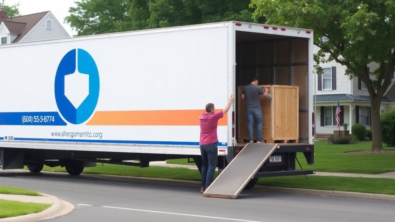 Moving truck loading in Freehold, NJ