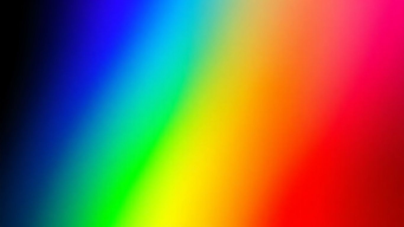 Colour spectrum of sunlight