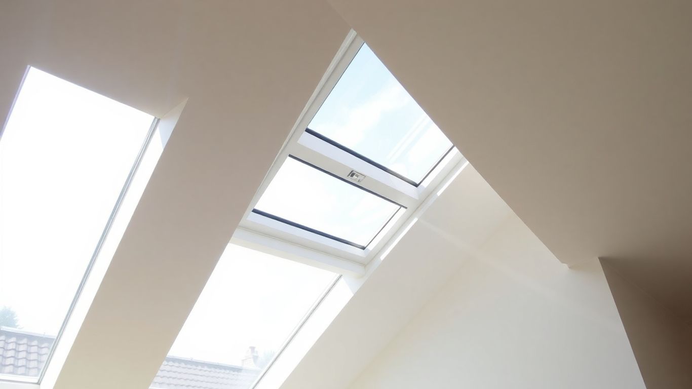 Newly installed Velux window letting in natural light.