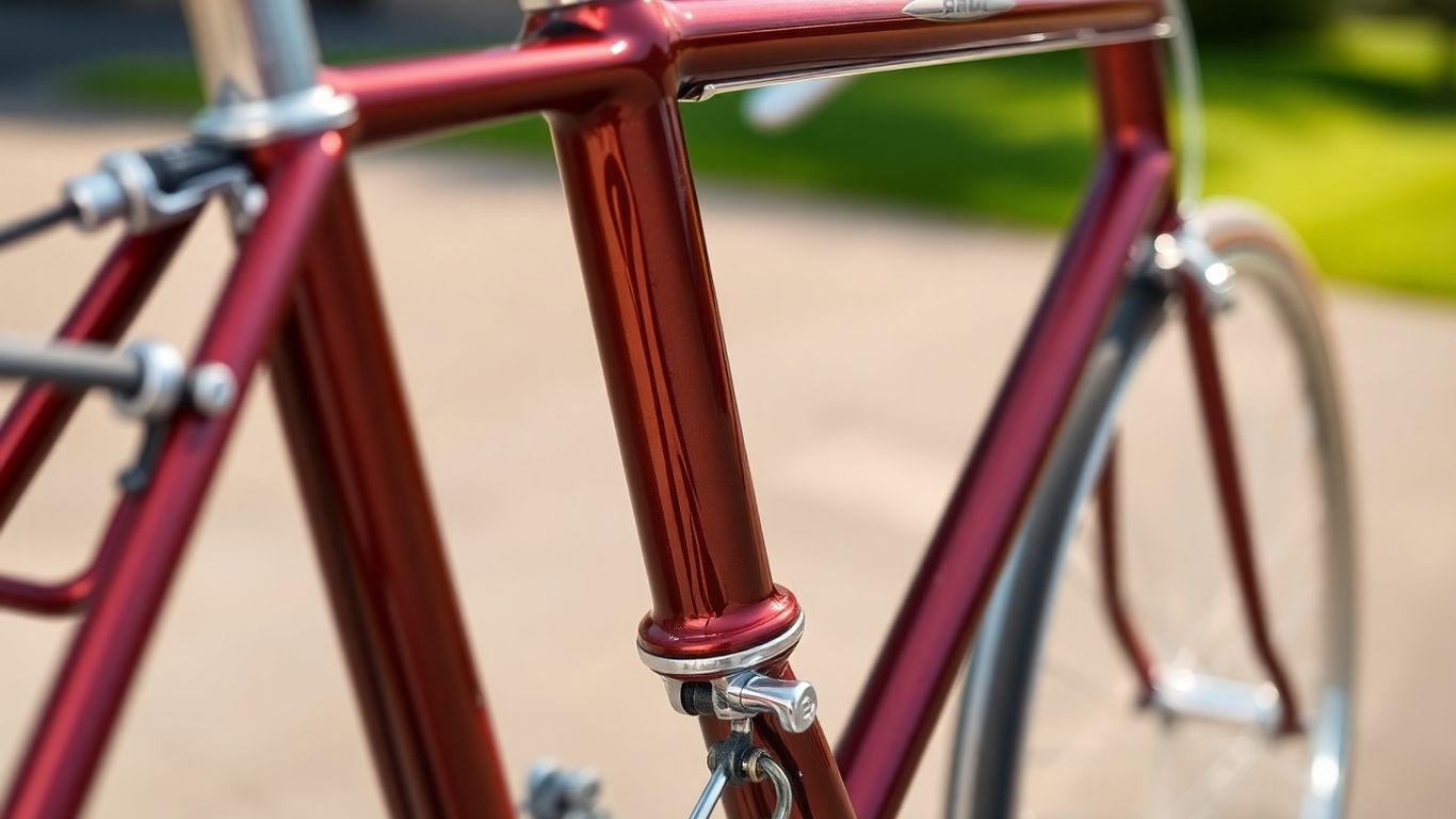 Basso steel bicycle frame detail