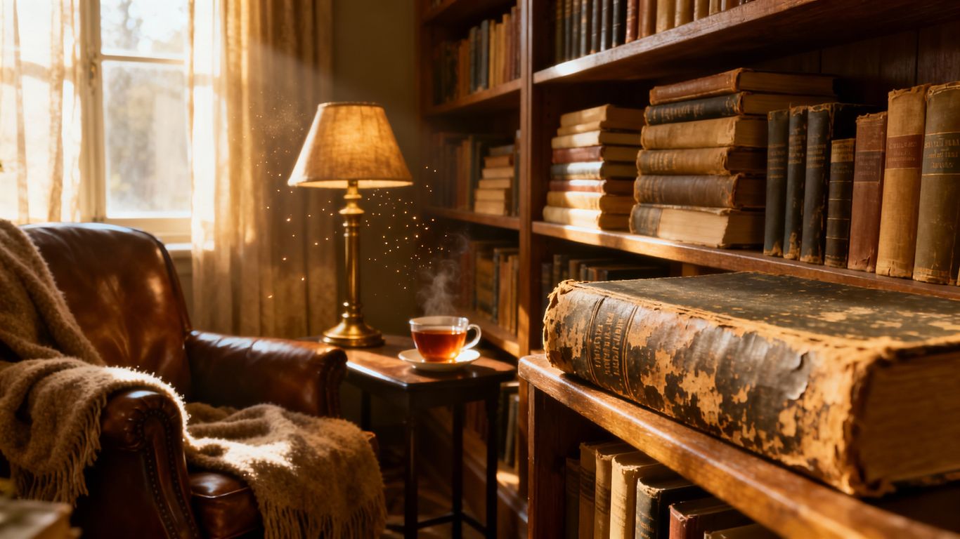 [Luigi Mangione]'s books and reading nook.