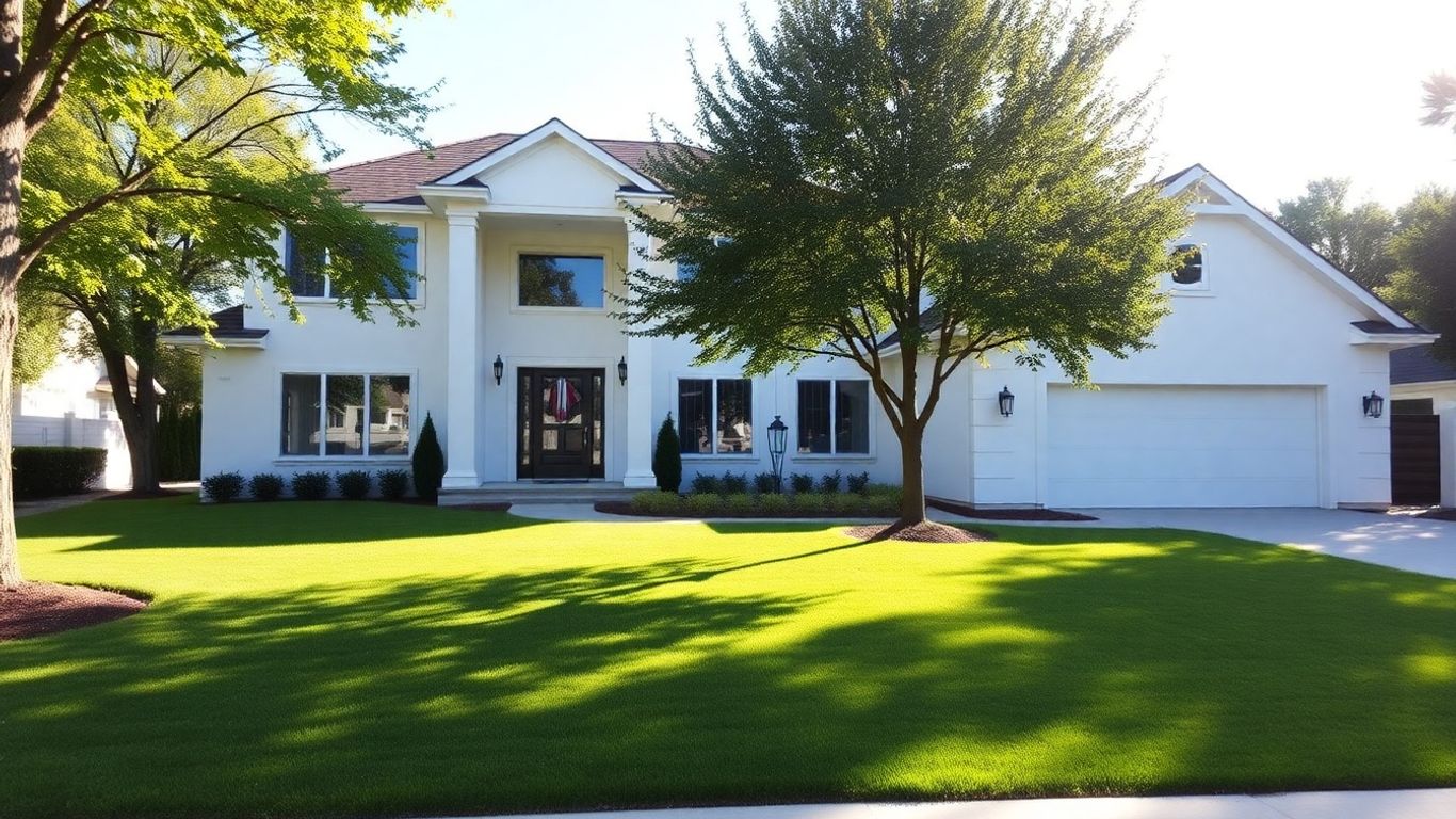 Modern house exterior after renovation