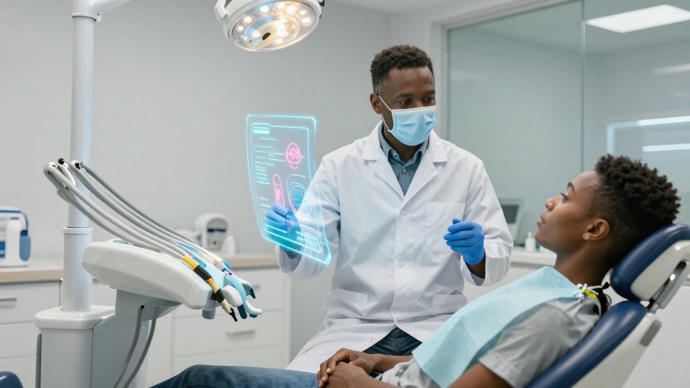 Dental clinic with advanced AI technology integration.